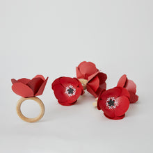 Nazlı - Kağıt Çiçek Peçete Halkası 6'lı Set