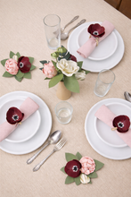 Winter Sun - Paper Flower Napkin Ring Set of 6